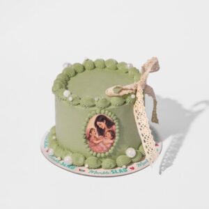Mother’s Day Cake  Light Green Cute Cake